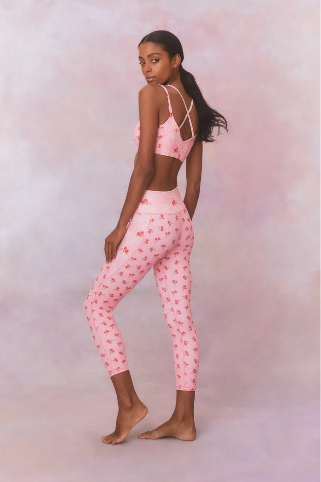Active Women LoveShackFancy Highland HighWaisted Active Mix Print Legging Rosy Romance