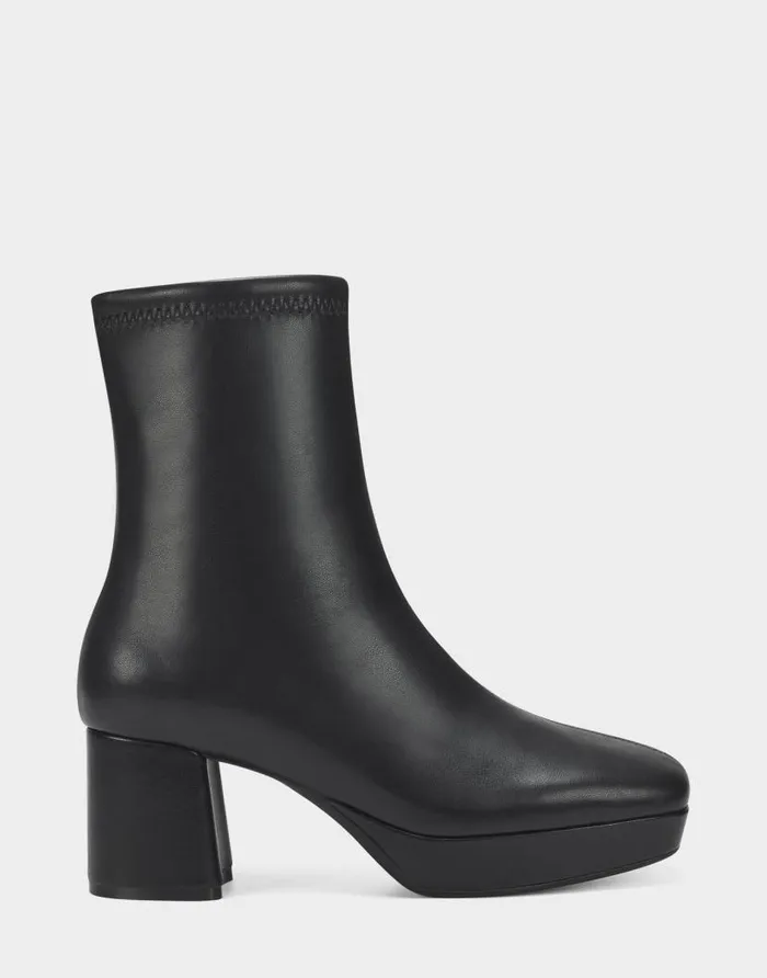 Aerosoles Comfortable Women039s Ankle Boot In Black Stretch Black Stretch Women Platforms Aerosoles Comfortable Women039s Ankle Boot In Black Stretch Black Stretch Women Platforms