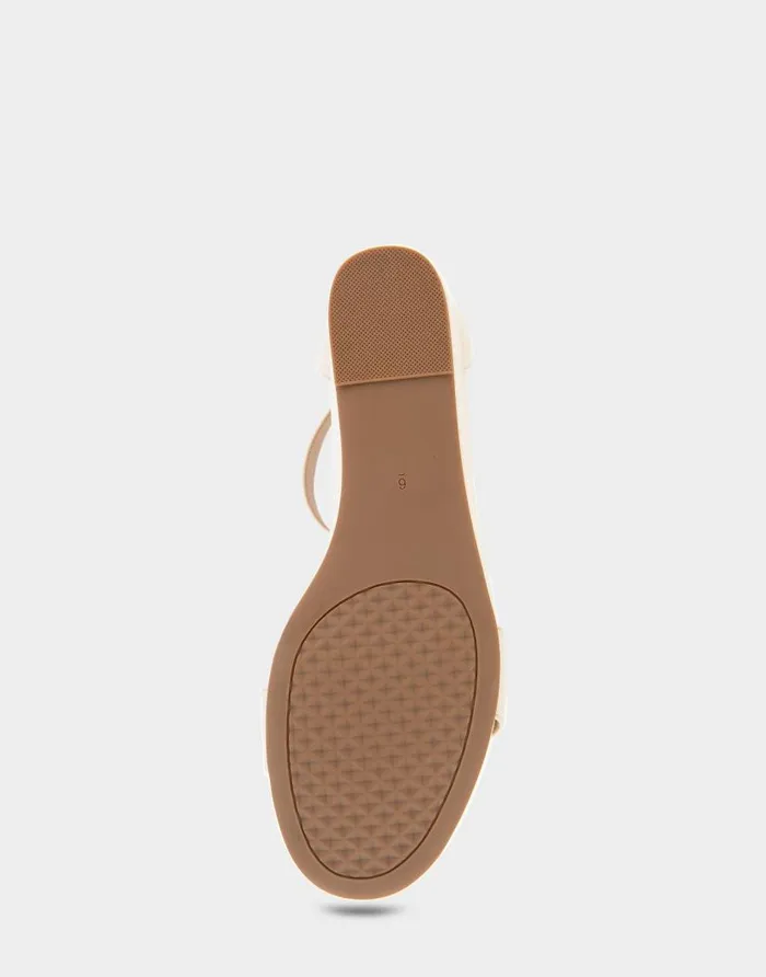Aerosoles Comfortable Women039s Ankle Strap Mid Wedge Sandal In Eggnog Faux Leather Eggnog Faux Leather Women Wide Width Sandals