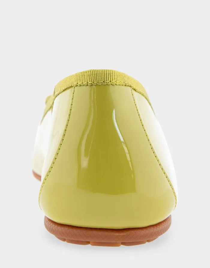 Aerosoles Comfortable Women039s Ballet Flat In Green Sheen Patent Faux Leather Green Sheen Patent Faux Leather Women Dress