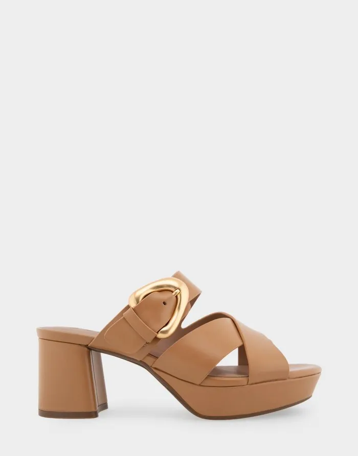 Aerosoles Comfortable Women039s Crisscross Platform Slide Sandal In Doe Leather Doe Leather Women Platforms Aerosoles Comfortable Women039s Crisscross Platform Slide Sandal In Doe Leather Doe Leather Women Platforms