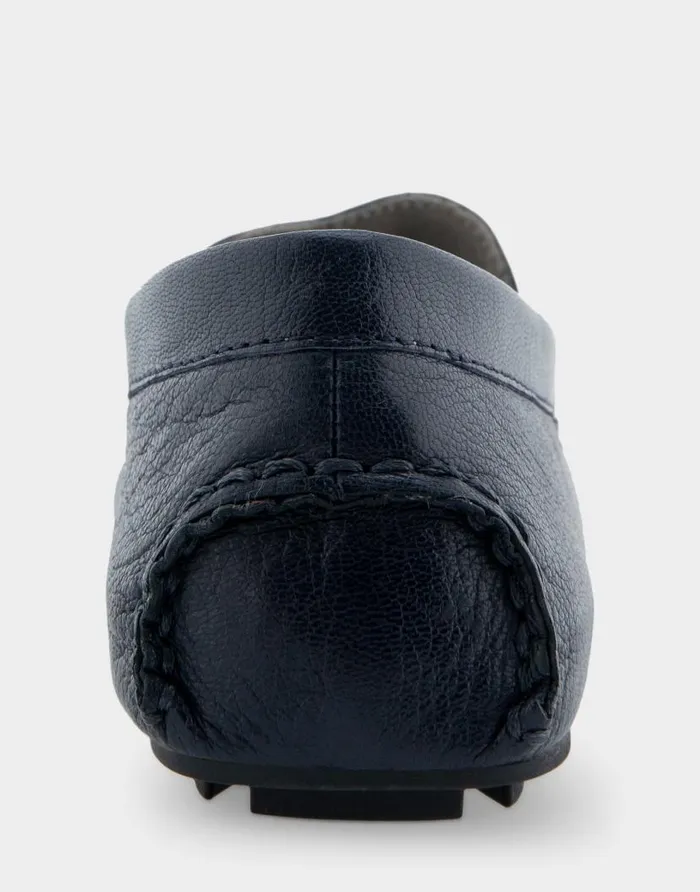 Aerosoles Comfortable Women039s Driver In Navy Leather Navy Leather Women Wide Width Flats