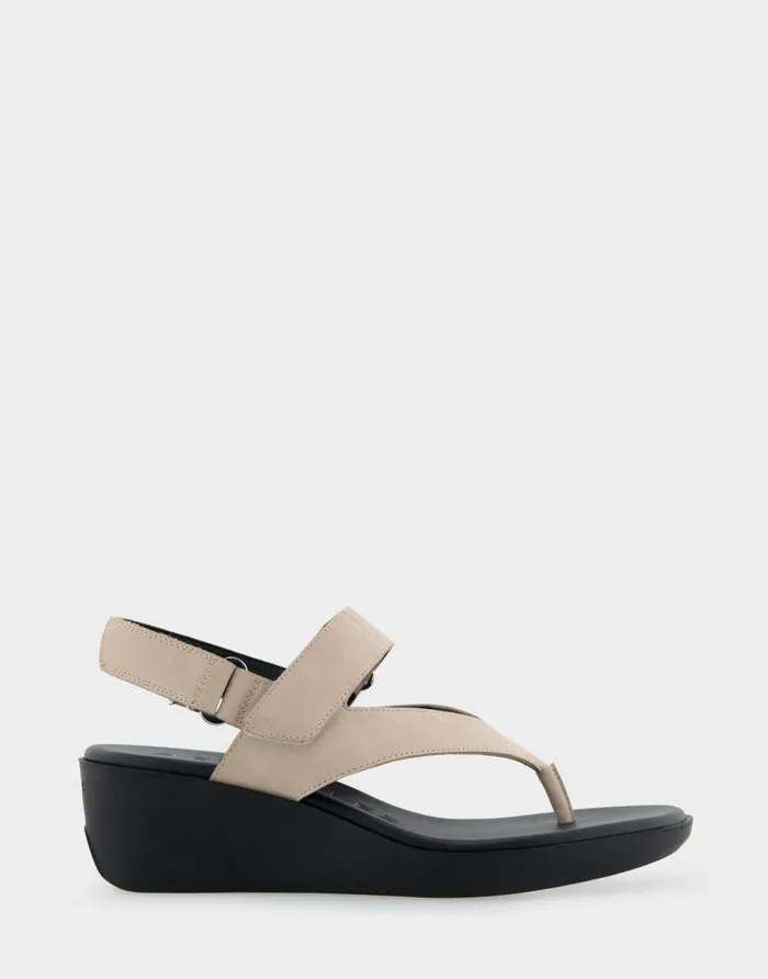 Aerosoles Comfortable Women039s Hybrid Thong Wedge Sandal In Pale Khaki Faux Leather Faux Suede Pale Khaki Faux Leather Women Clogs and Mules Aerosoles Comfortable Women039s Hybrid Thong Wedge Sandal In Pale Khaki Faux Leather Faux Suede Pale Khaki Faux Leather Women Clogs and Mules