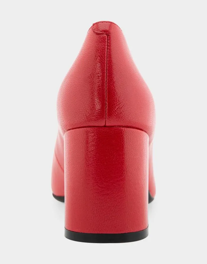 Aerosoles Comfortable Women039s Midheel Pump In Racing Red Leather Racing Red Leather Women Pumps