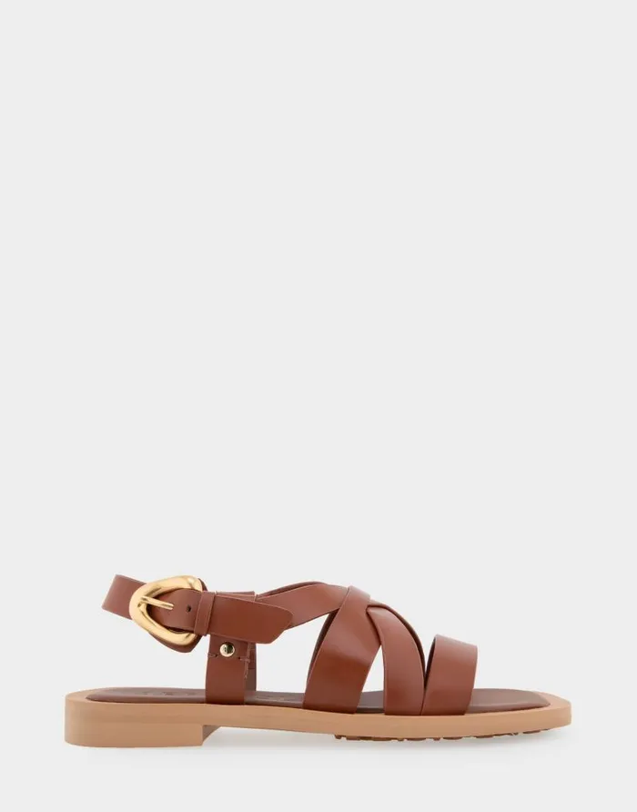 Aerosoles Comfortable Women039s Multi Strap Flat Sandal In Gingerbread Leather Gingerbread Leather Women Clogs and Mules Aerosoles Comfortable Women039s Multi Strap Flat Sandal In Gingerbread Leather Gingerbread Leather Women Clogs and Mules