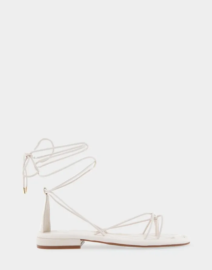 Aerosoles Comfortable Women039s Multi Strap Lace Up Sandal In Eggnog Faux Leather Eggnog Faux Leather Women Clogs and Mules Aerosoles Comfortable Women039s Multi Strap Lace Up Sandal In Eggnog Faux Leather Eggnog Faux Leather Women Clogs and Mules