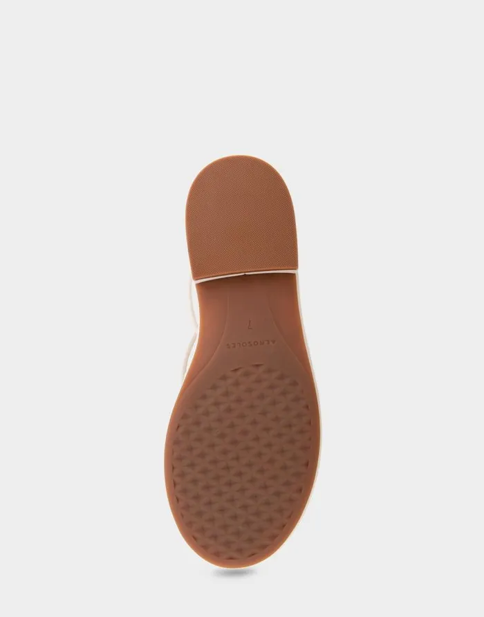 Aerosoles Comfortable Women039s Multi Strap Lace Up Sandal In Eggnog Faux Leather Eggnog Faux Leather Women Clogs and Mules
