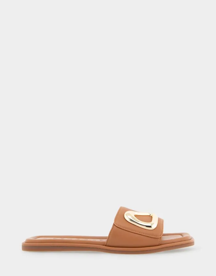 Aerosoles Comfortable Women039s Ornamented Single Band Slide Sandal In Tan Leather Tan Leather Women Clogs and Mules Aerosoles Comfortable Women039s Ornamented Single Band Slide Sandal In Tan Leather Tan Leather Women Clogs and Mules