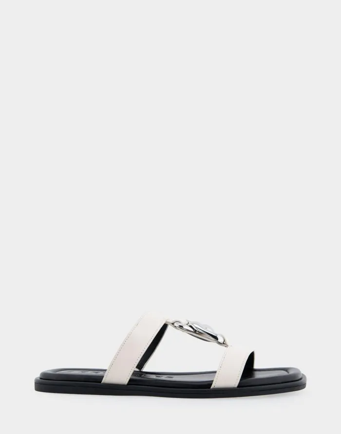 Aerosoles Comfortable Women039s Ornamented Tstrap Slide Sandal In Eggnog Leather Eggnog Leather Women Clogs and Mules Aerosoles Comfortable Women039s Ornamented Tstrap Slide Sandal In Eggnog Leather Eggnog Leather Women Clogs and Mules