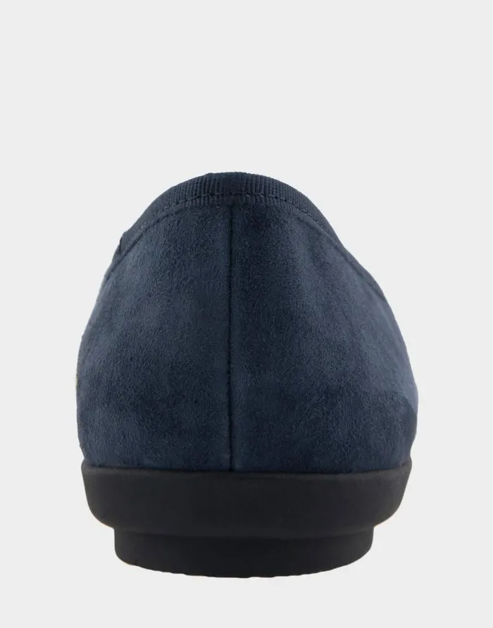 Aerosoles Comfortable Women039s Point Toe Flat In Navy Genuine Suede Navy Genuine Suede Women Ballet