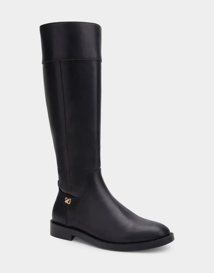 Aerosoles Comfortable Women039s Tall Shaft Boot In Black Faux Leather Black Faux Leather Women Tall Boots