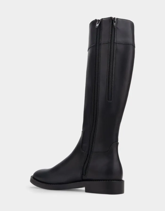 Aerosoles Comfortable Women039s Tall Shaft Boot In Black Faux Leather Black Faux Leather Women Tall Boots
