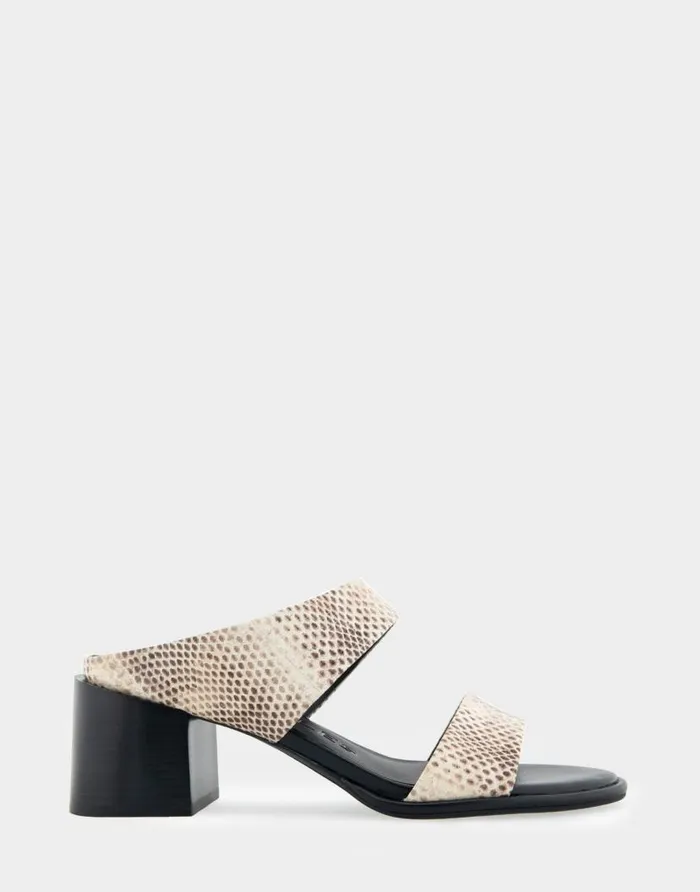 Aerosoles Comfortable Women039s Two Band Block Heel Sandal In Roccia Snake Print Leather Roccia Snake Print Leather Women Clogs and Mules Aerosoles Comfortable Women039s Two Band Block Heel Sandal In Roccia Snake Print Leather Roccia Snake Print Leather Women Clogs and Mules