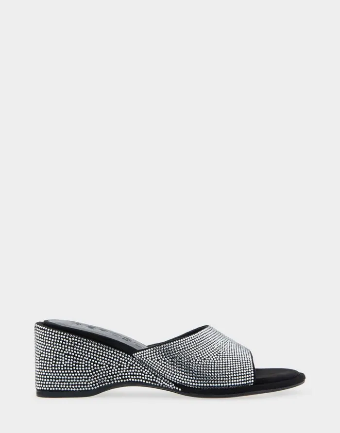 Aerosoles Comfortable Women039s Wedge Slide In Black Fabric With Crystals Black Suede Fabric With Crystals Women Dress Aerosoles Comfortable Women039s Wedge Slide In Black Fabric With Crystals Black Suede Fabric With Crystals Women Dress
