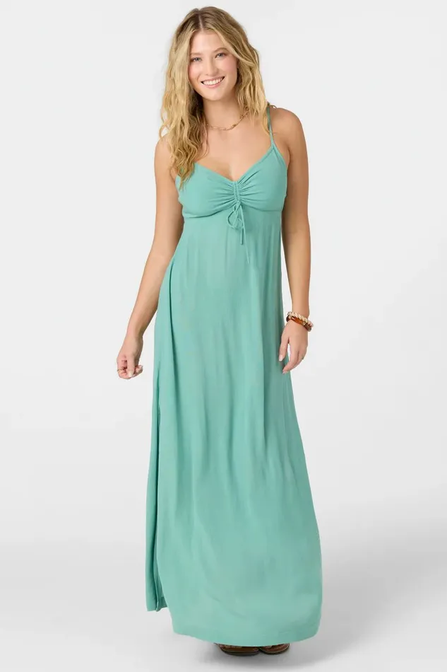 AINSLEY SOLID MAXI DRESS Oil Blue Women O039NEILL Clothing