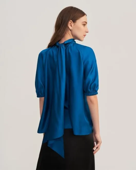 Ajuga Silk Twill Blouse Top Women Blouses Lilysilk Shirts