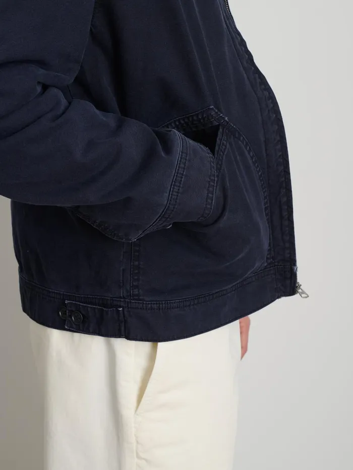 Alex Mill Jackets Coats Men Miller Zip Jacket In Canvas Dark Navy