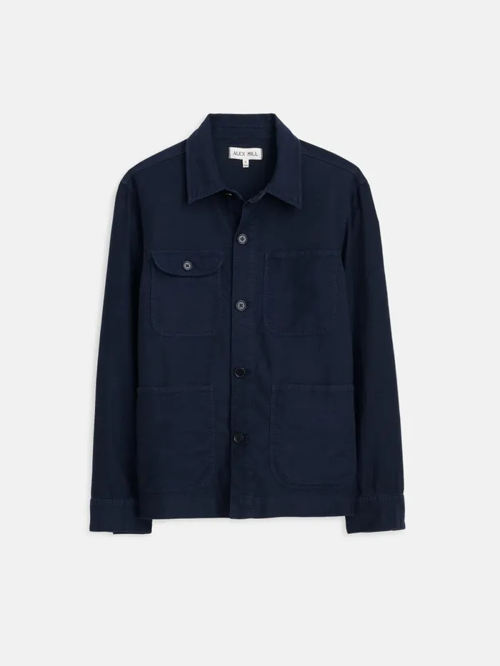 Alex Mill Jackets Coats Men Work Jacket In Chamois Navy