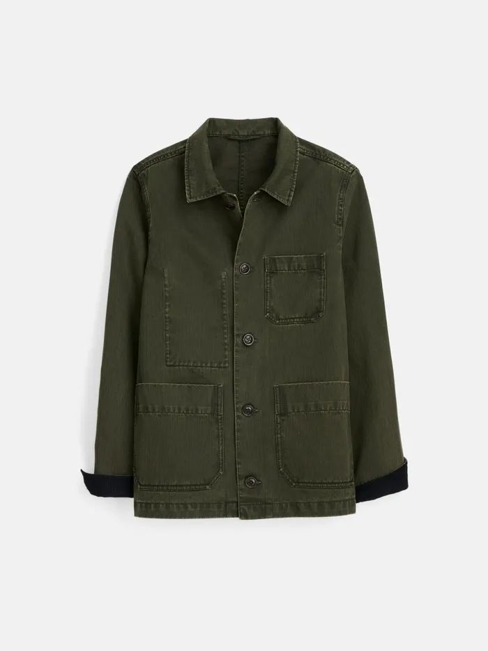 Alex Mill Jackets Outerwear Women Britt Work Jacket In Herringbone Military Olive