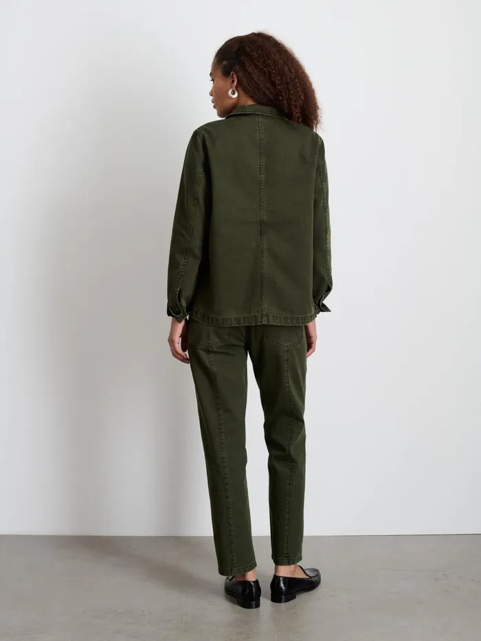Alex Mill Jackets Outerwear Women Britt Work Jacket In Herringbone Military Olive
