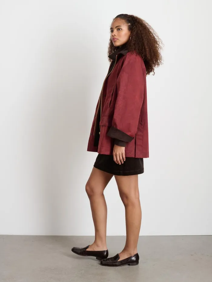 Alex Mill Jackets Outerwear Women Chiltern Street Jacket In Waxed Cotton Red