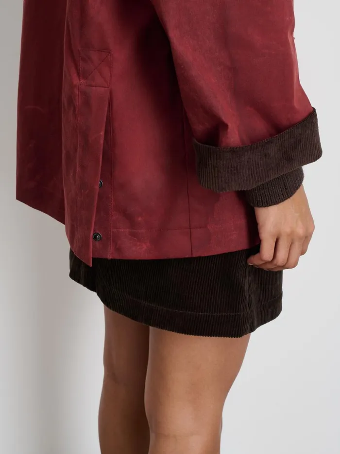 Alex Mill Jackets Outerwear Women Chiltern Street Jacket In Waxed Cotton Red