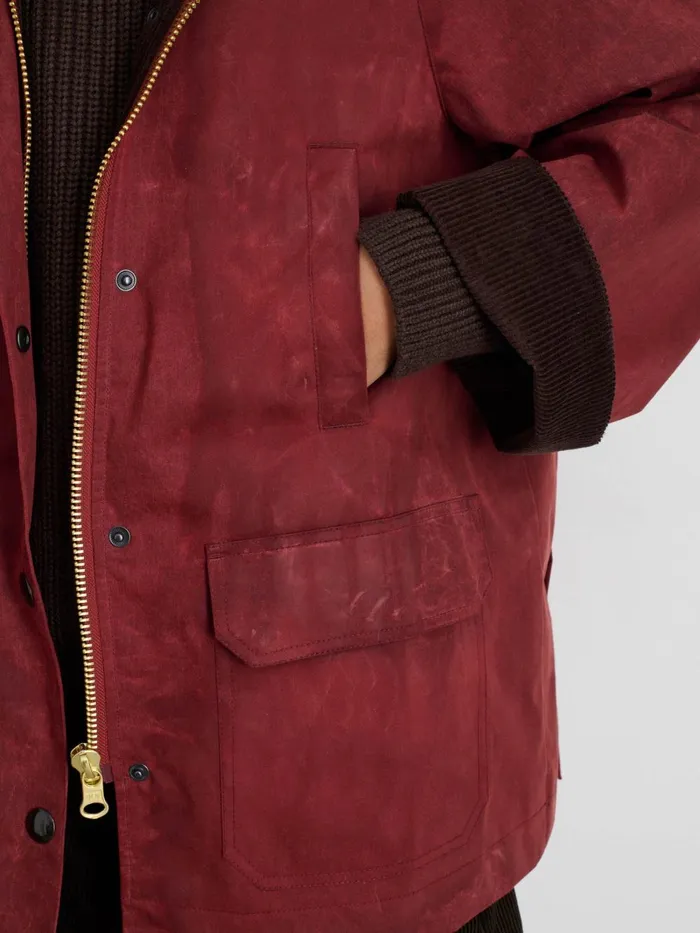 Alex Mill Jackets Outerwear Women Chiltern Street Jacket In Waxed Cotton Red
