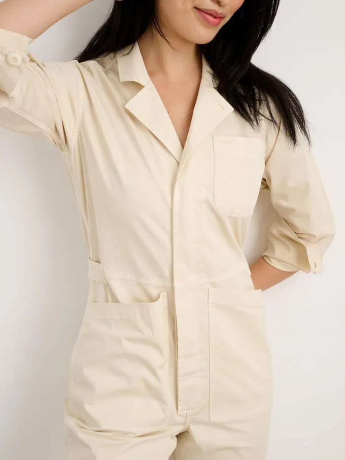 Alex Mill Jumpsuits Women Standard Jumpsuit In Cotton Twill Oatmilk