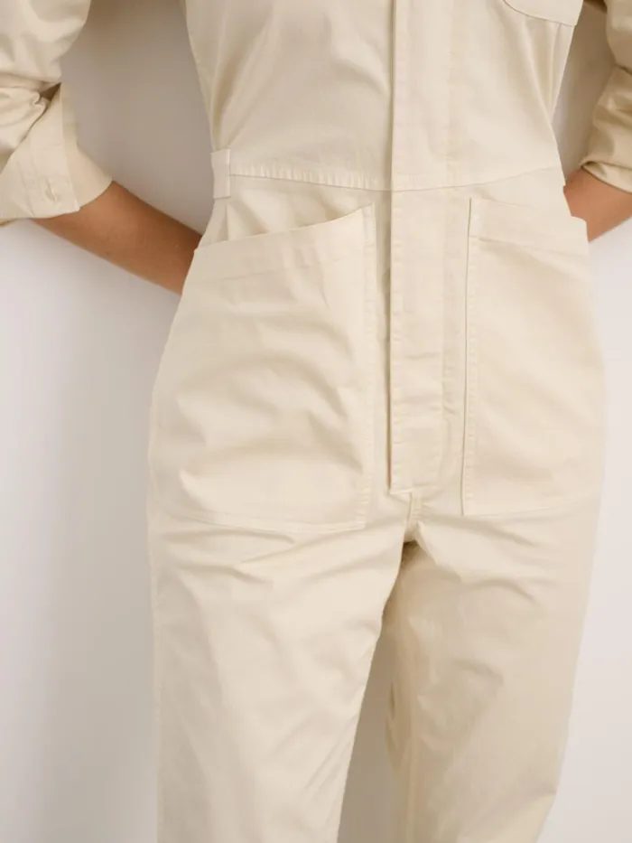 Alex Mill Jumpsuits Women Standard Jumpsuit In Cotton Twill Oatmilk