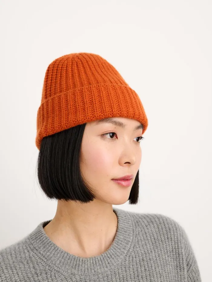 Alex Mill Men Cashmere Beanie Persimmon