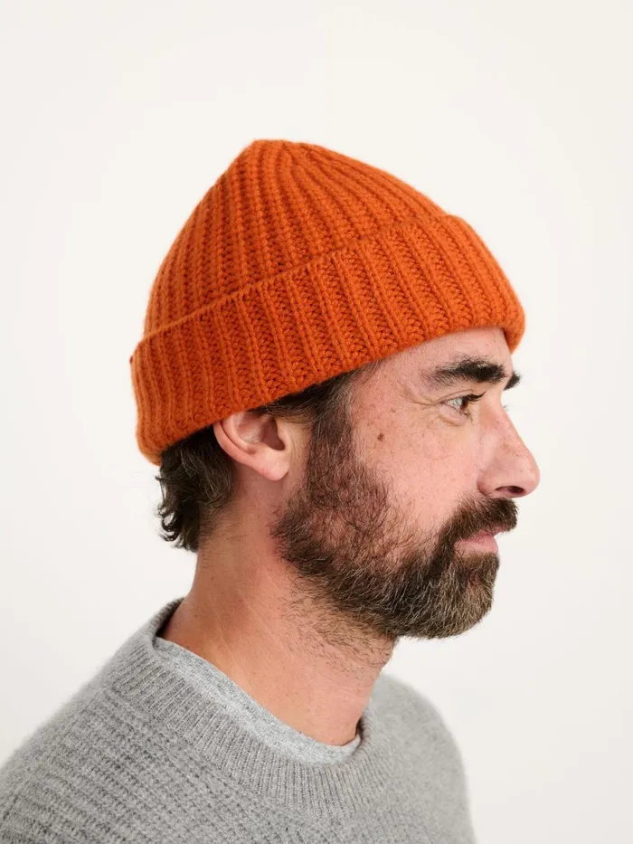 Alex Mill Men Cashmere Beanie Persimmon