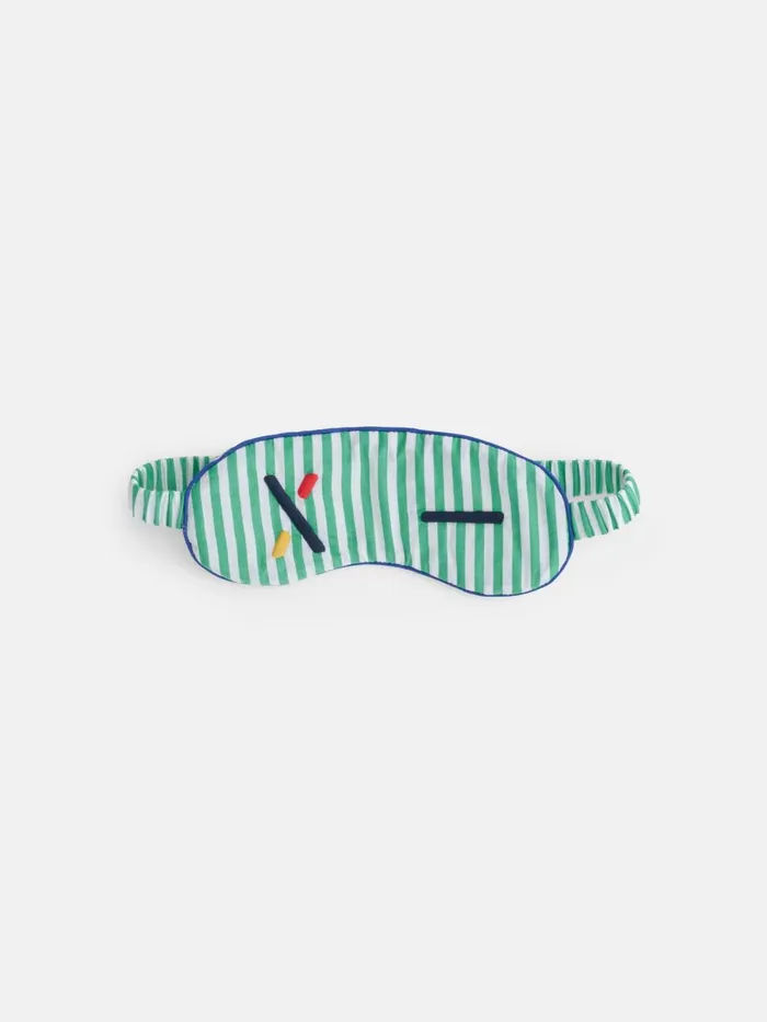 Alex Mill Pajamas Slippers Men P039jimmies Sleep Mask In Stripe Green Stripe