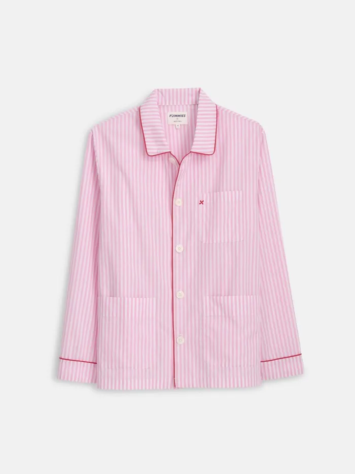Alex Mill Pajamas Slippers Women P039jimmies Sleep Shirt In Stripe Pink Stripe
