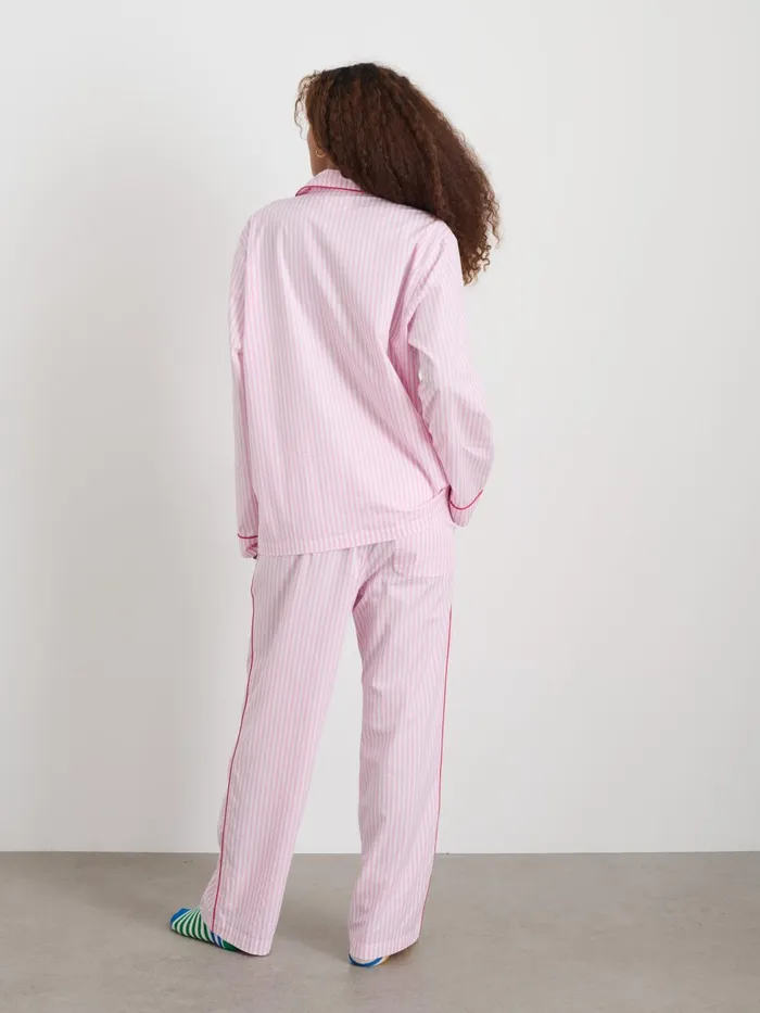 Alex Mill Pajamas Slippers Women P039jimmies Sleep Shirt In Stripe Pink Stripe