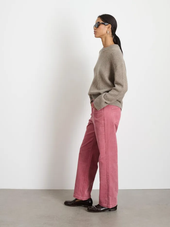 Alex Mill Pants Women Camden Pant In Corduroy Dusty Rose