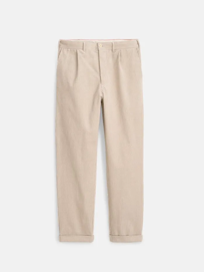 Alex Mill Suiting Blazers Men Standard Pleated Pant In Corduroy Long Inseam Cloud Grey