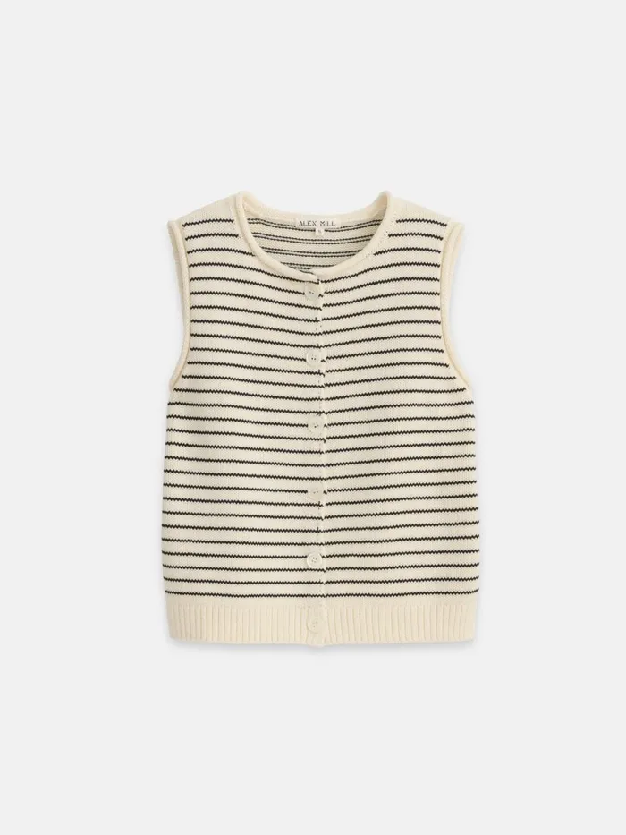 Alex Mill Sweaters Women Bridget Striped Vest In Cotton