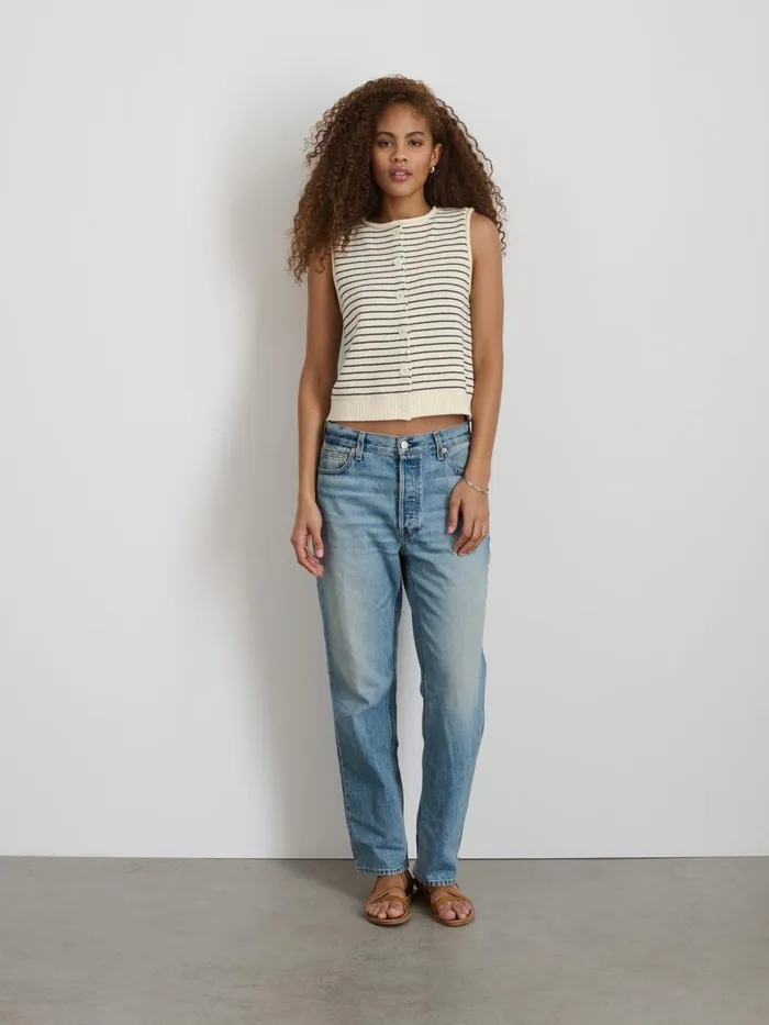 Alex Mill Sweaters Women Bridget Striped Vest In Cotton