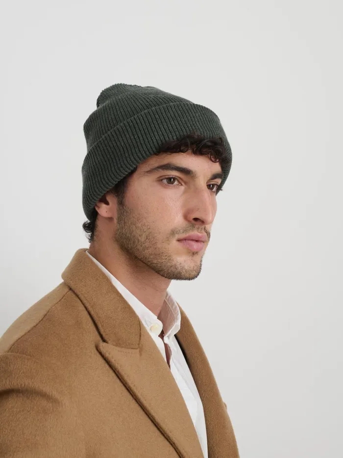 Alex Mill Women Wool Cotton Beanie Heather Olive