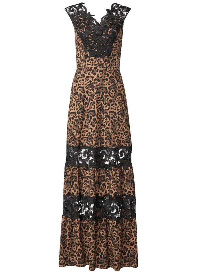 ANIMAL PRINT OCCASION DRESS Brown Multi Women VENUS Maxi Dresses