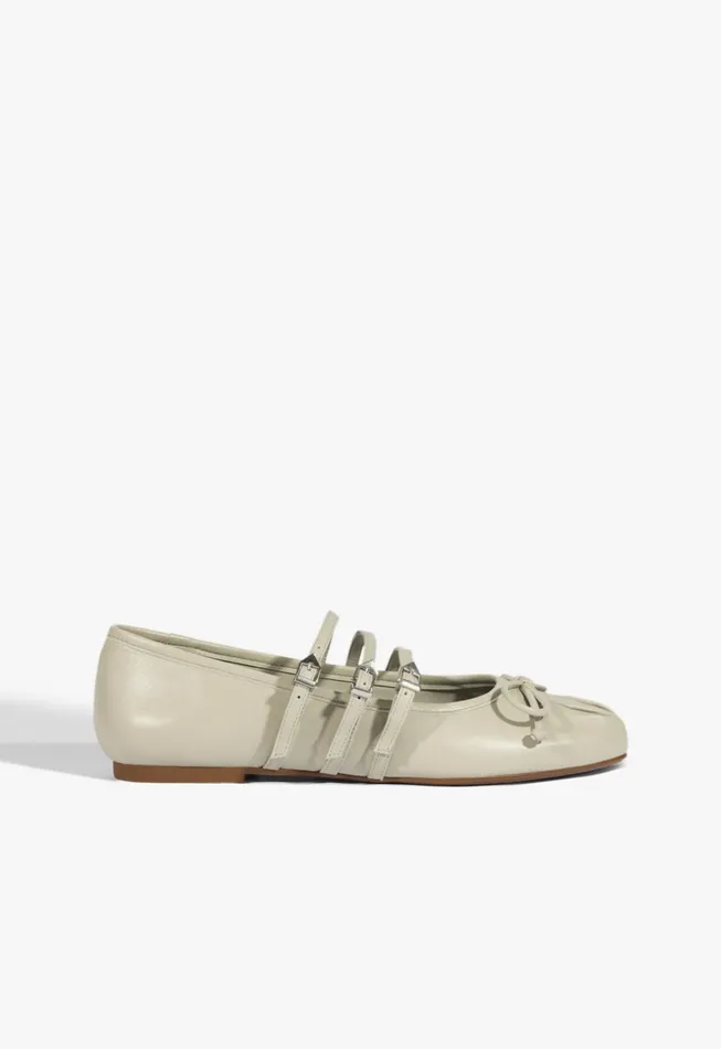 Arissa Strap Ballet Flat Gray Women Schutz Shoes Ballerinas