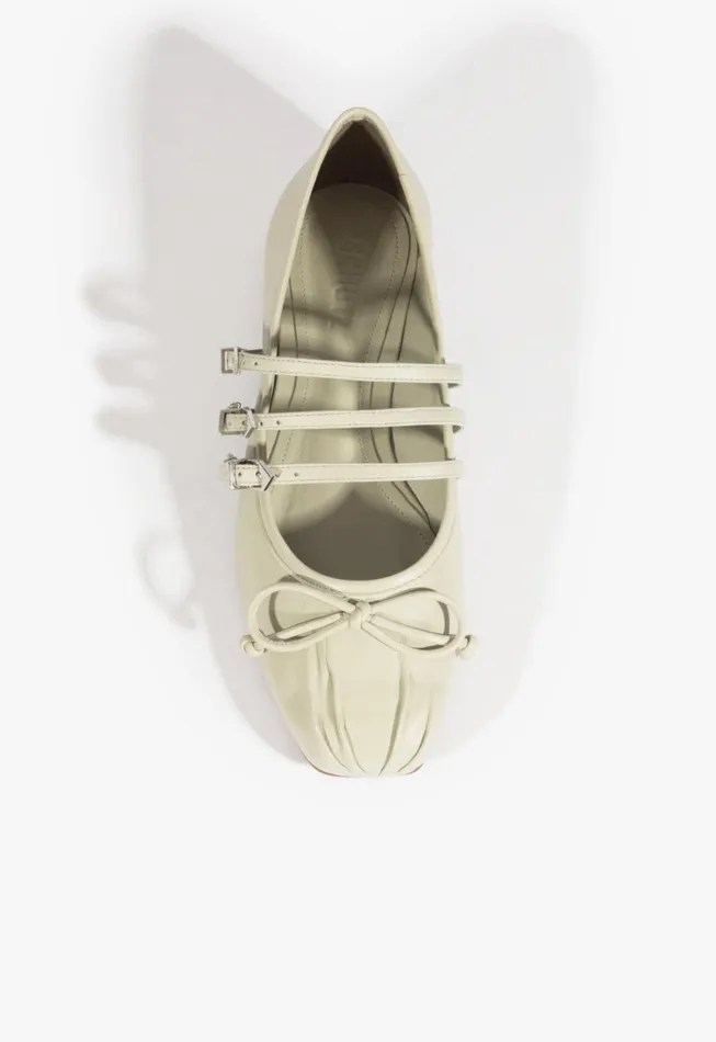 Arissa Strap Ballet Flat Gray Women Schutz Shoes Ballerinas