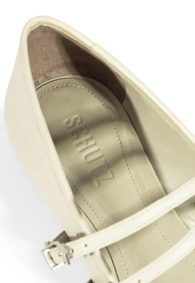 Arissa Strap Ballet Flat Gray Women Schutz Shoes Ballerinas