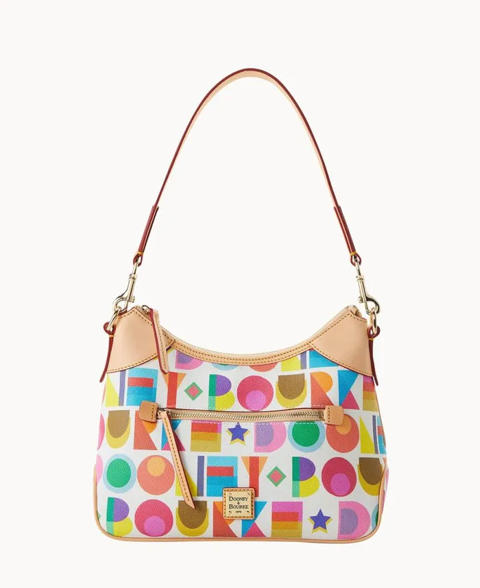 Art Deco Hobo White Woman Dooney and Bourke Shoulder Bags