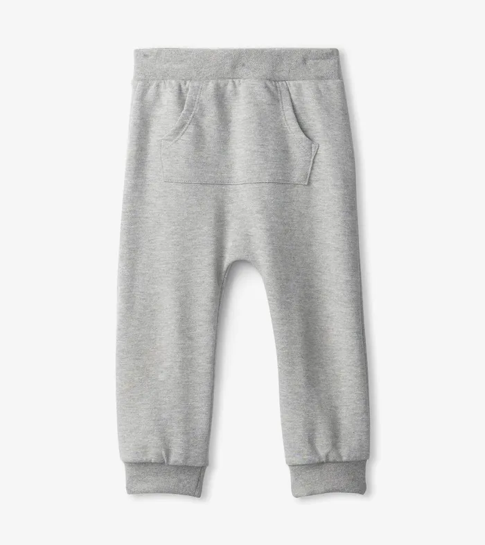 Baby and Toddler Boys Grey Melange Joggers Hatley
