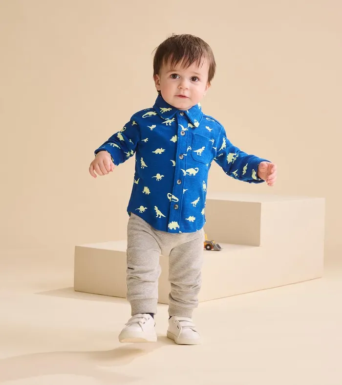 Baby and Toddler Boys Grey Melange Joggers Hatley