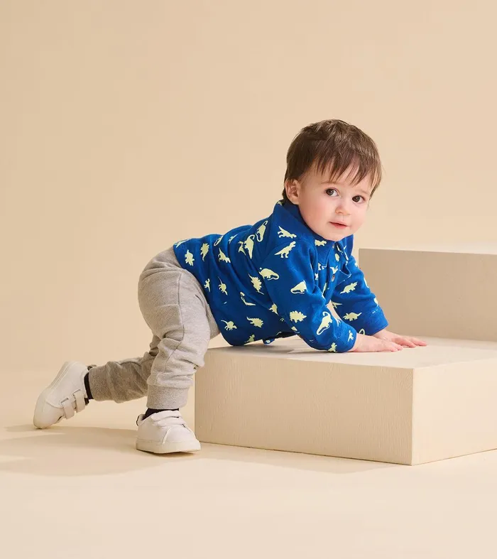 Baby and Toddler Boys Grey Melange Joggers Hatley