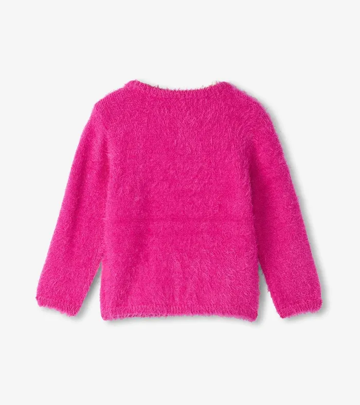 Baby and Toddler Girls Star Furry Sweater Hatley