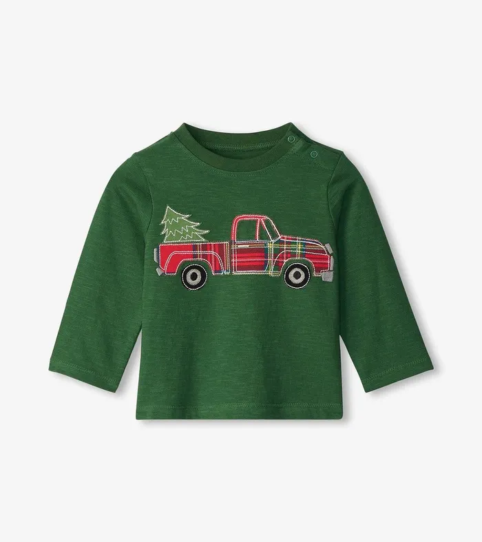 Baby and Toddler Red Plaid Long Sleeve TShirt Hatley