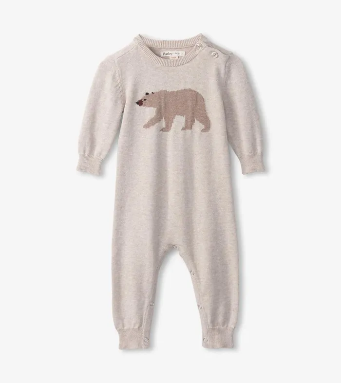 Baby Bear Cub Sweater Onesie Hatley